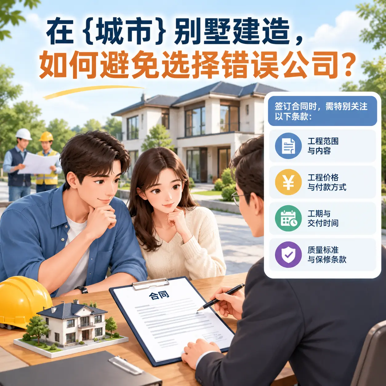 在 都匀 别墅建造,如何避免选择错误公司?