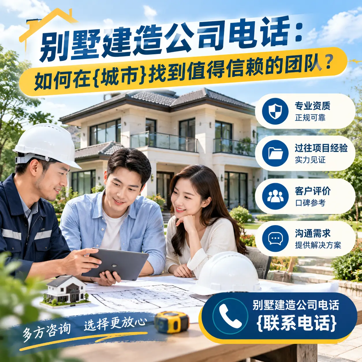 别墅建造公司电话:如何在都匀找到值得信赖的团队?