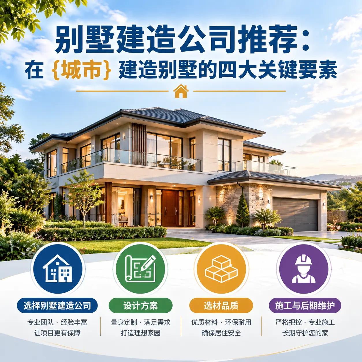 别墅建造公司推荐:在 都匀 建造别墅的四大关键要素