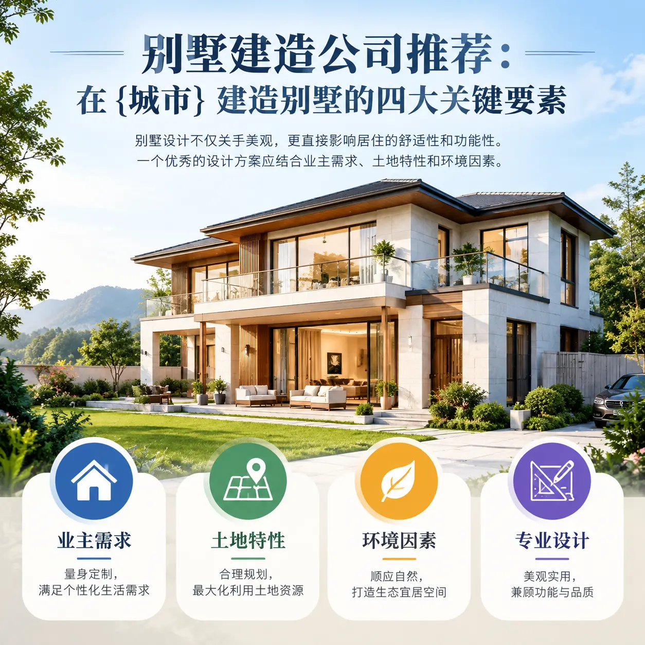 别墅建造公司推荐:在 都匀 建造别墅的四大关键要素