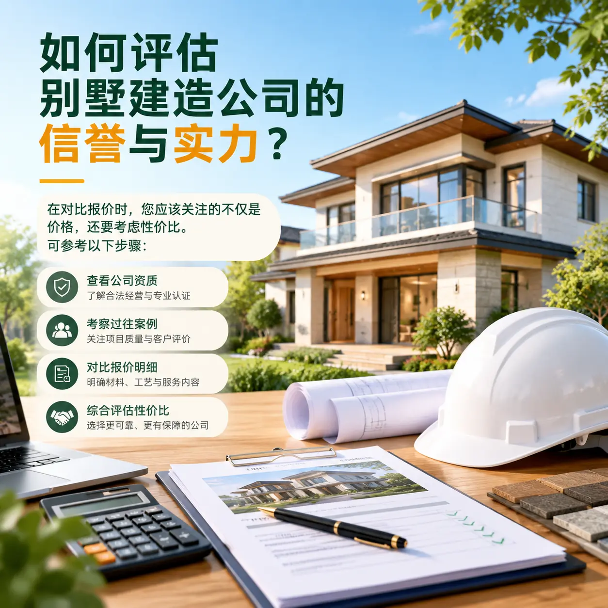 如何评估 都匀 别墅建造公司的信誉与实力?