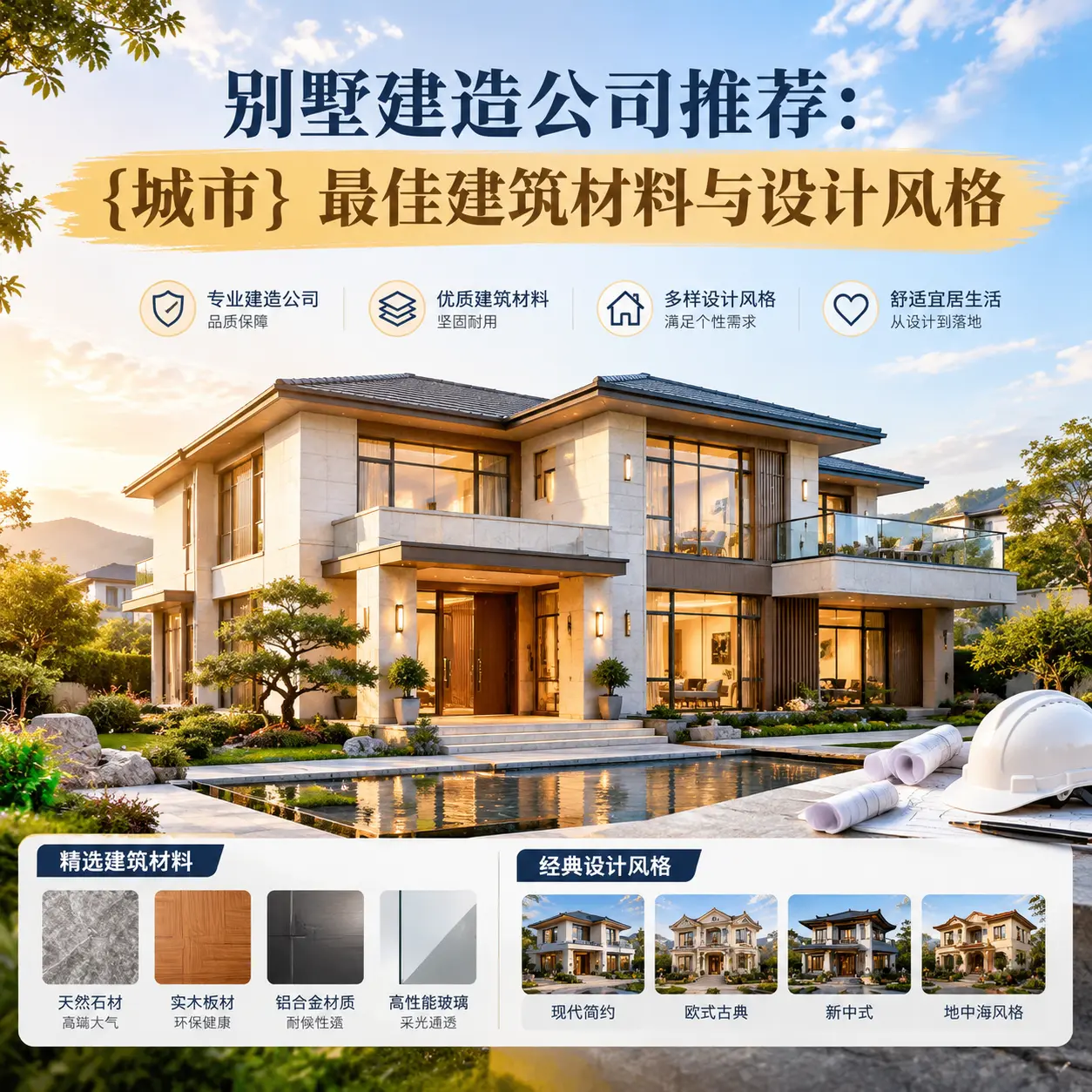 别墅建造公司推荐： 都匀 最佳建筑材料与设计风格