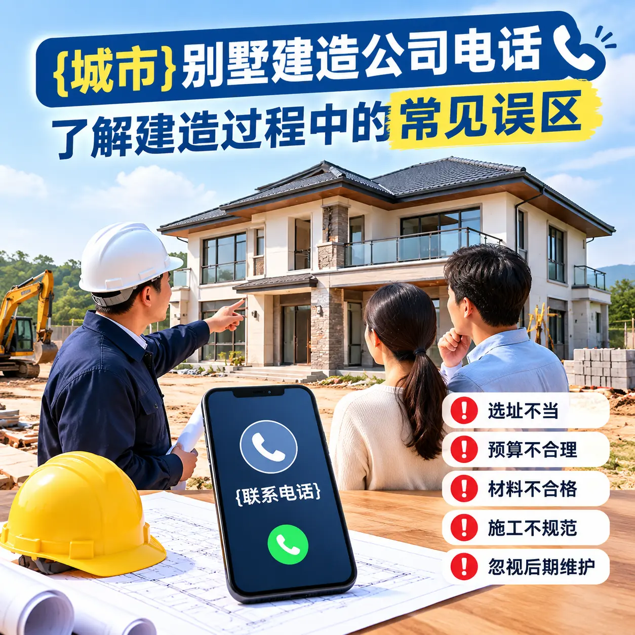 都匀别墅建造公司电话，了解建造过程中的常见误区